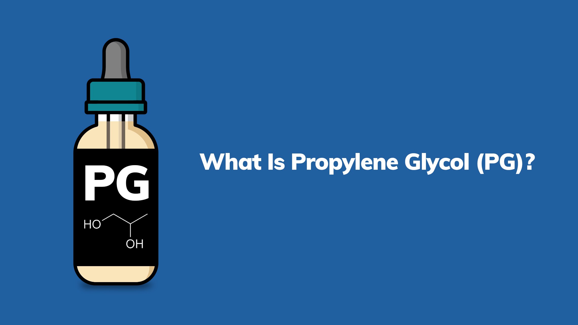 Abbildung einer Propylenglykol (PG)-Flasche