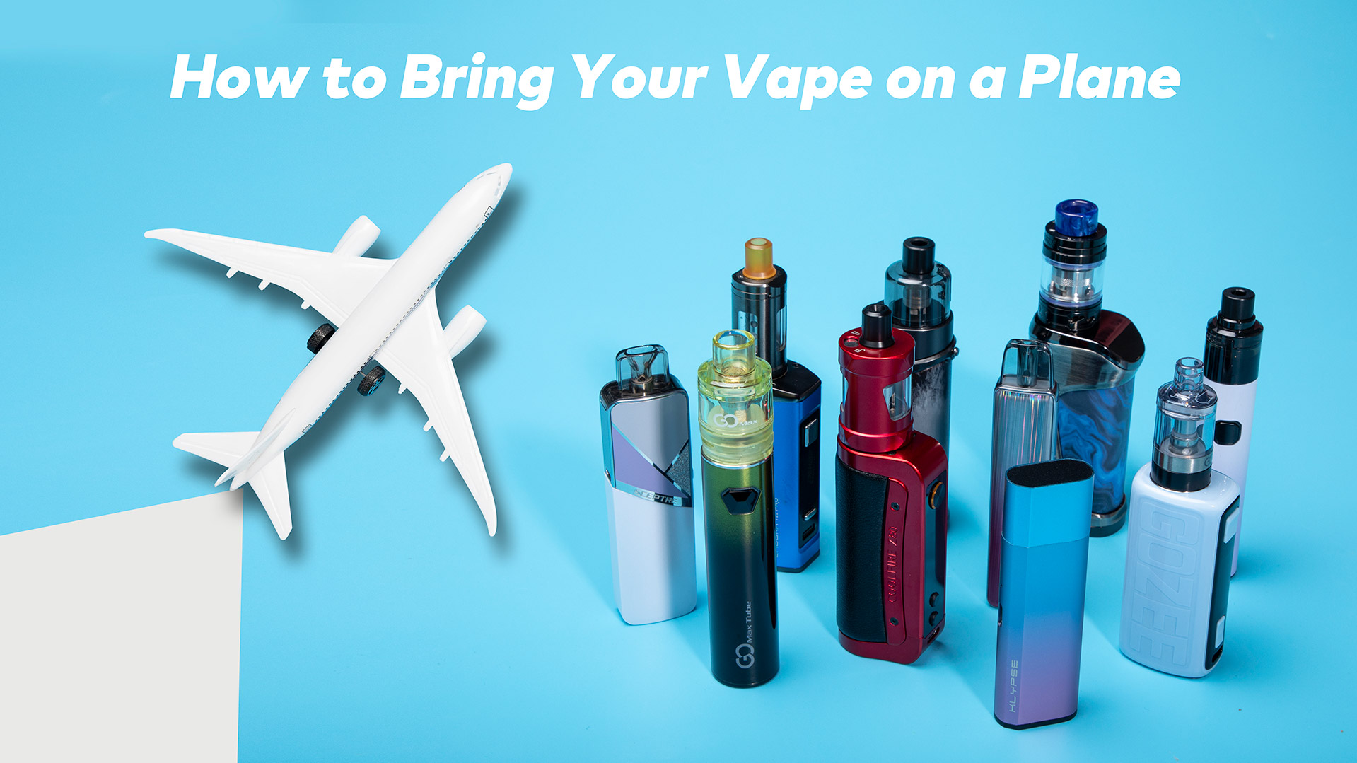 Befolgen Sie immer die Anforderungen der Fluggesellschaft, wenn Sie ein Vape mit ins Flugzeug nehmen.