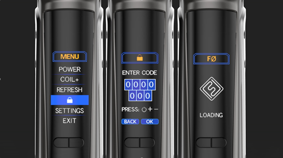 Benutzeroberfläche - Innokin Find F