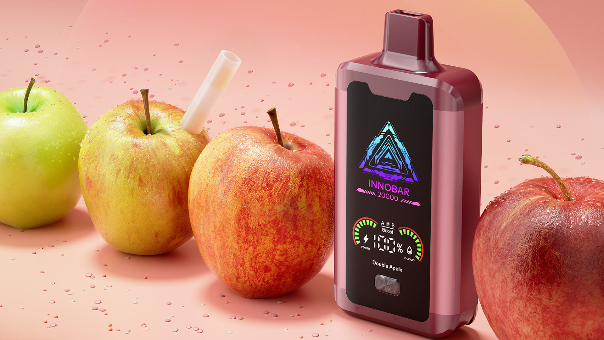 Erleben Sie Double Apple-Geschmack: Genießen Sie erfrischende Fruchtigkeit mit der Innokin INNOBAR 20000