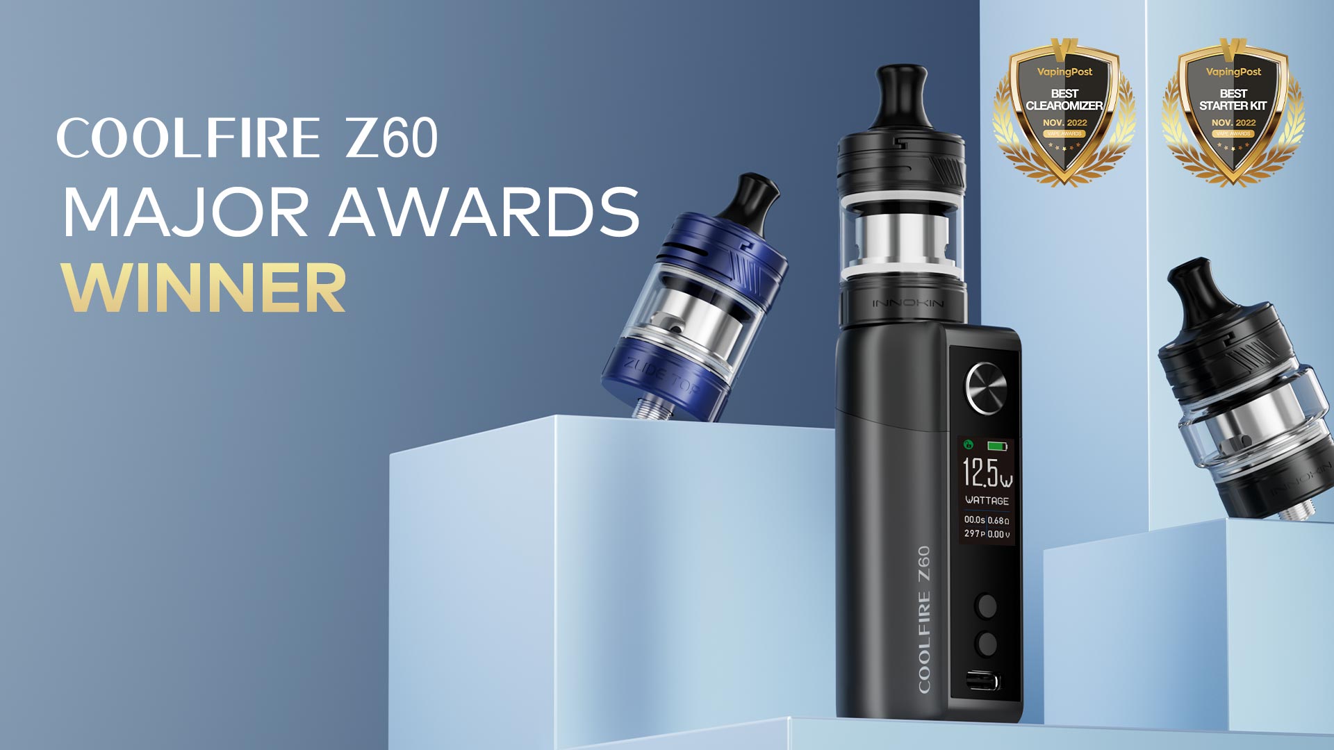 Innokin Coolfire Z60 Kit gewinnt wichtige Auszeichnungen bei der Einführung