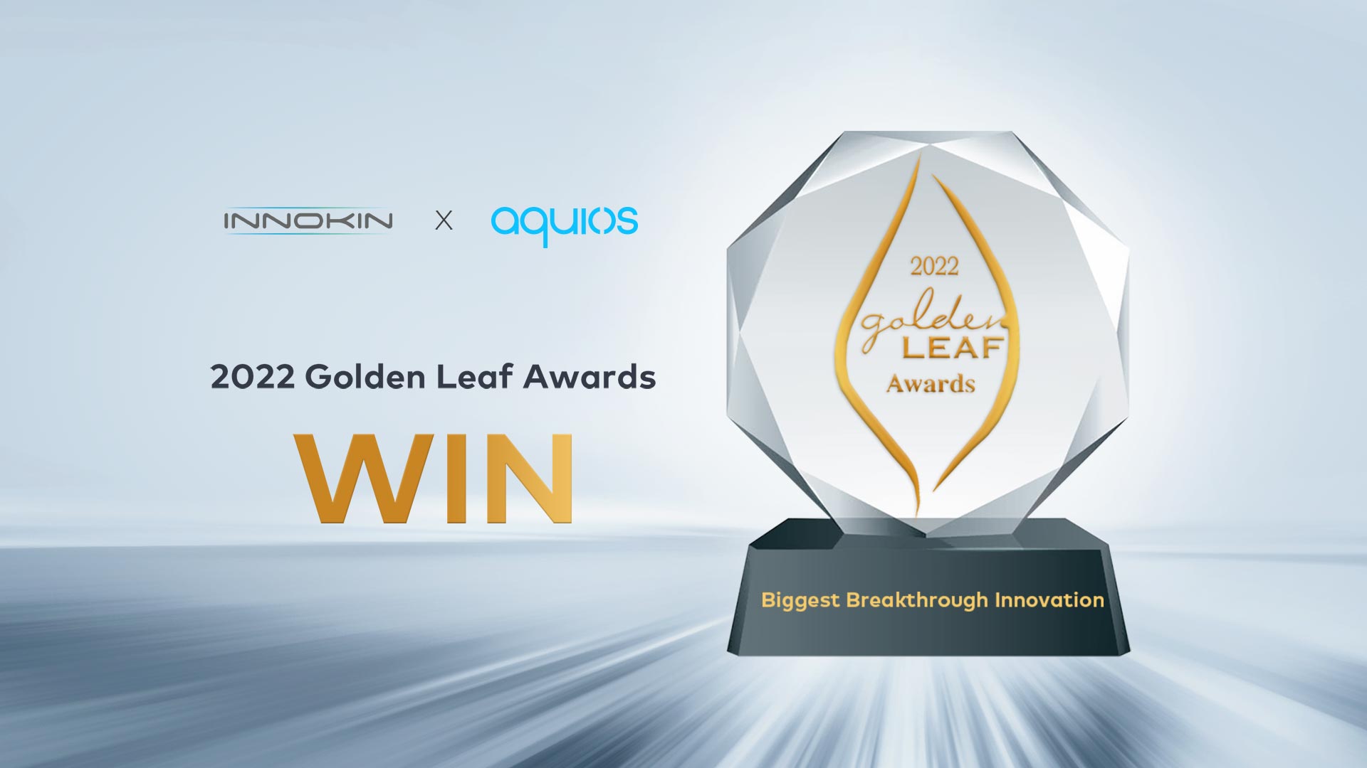 Innokin und Aquios gewinnen "Größte bahnbrechende Innovation" bei den Golden Leaf Awards 2022